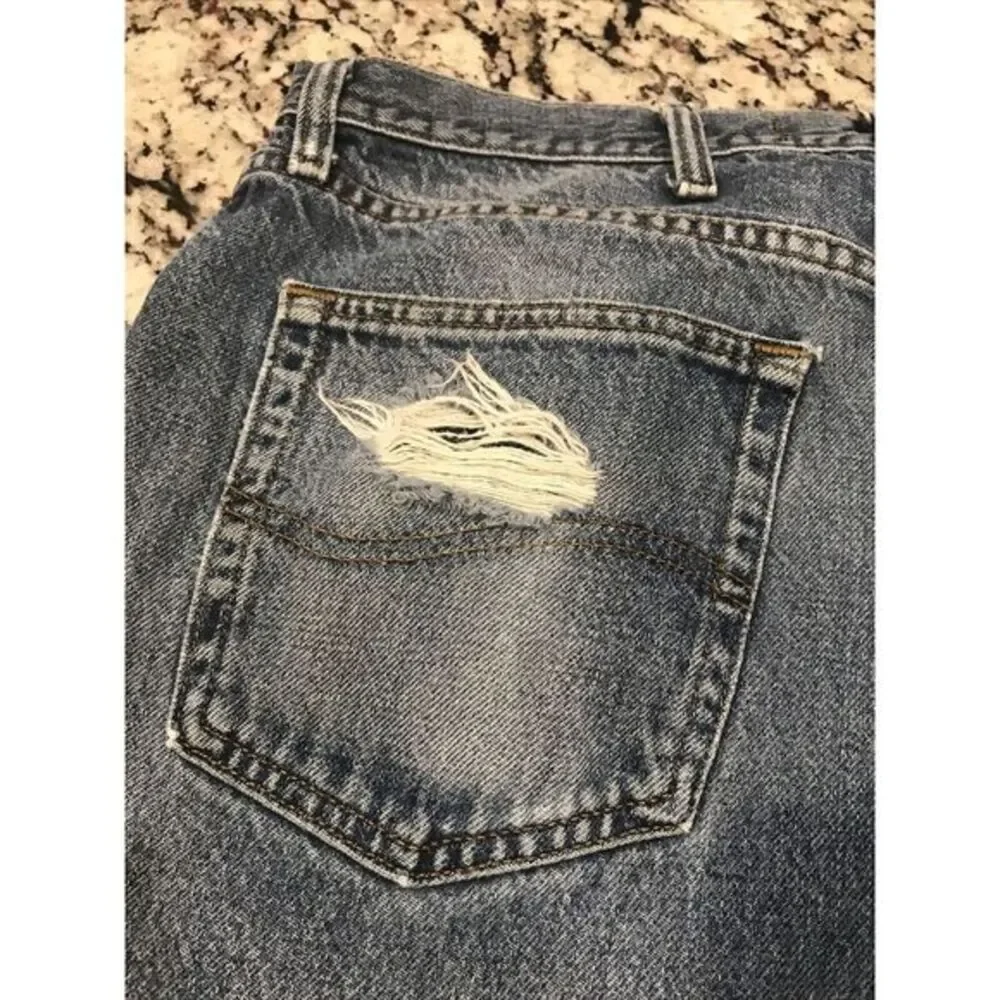 Distressed Lee Regular Fit  Mens 36x29 Blue Denim‎ Jeans Kansas City USA 🇺🇸
